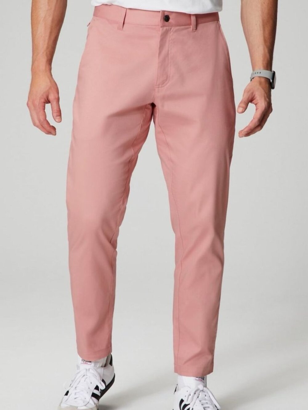 FABLETICS The High Side Chino Cotton Men’s Pink Sport Pants Size 31x34 Tall